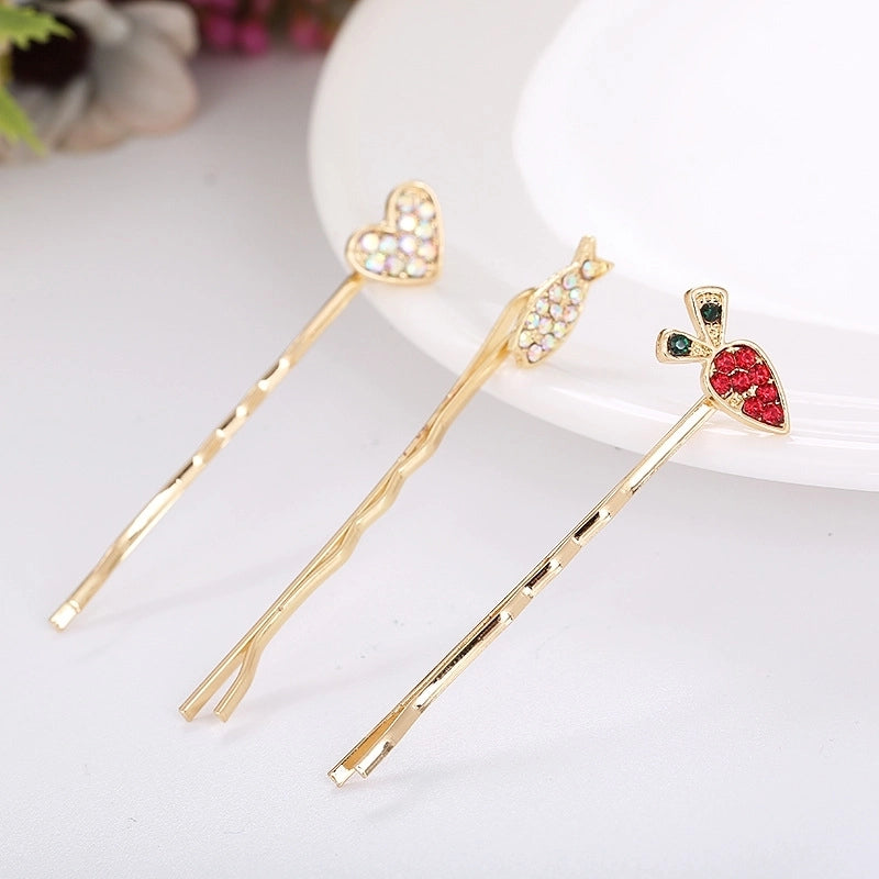 Women's Cute Basic Classic Style Heart Shape Fish Alloy Hair Clip