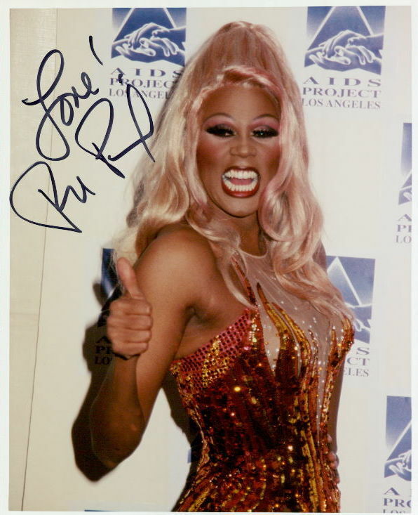 RuPaul (RuPaul's Drag Race) vintage signed 8x10 Photo Poster painting In-person