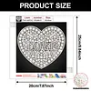 DIY Pearl Painting Love for Home Wall Decor(25x25cm)