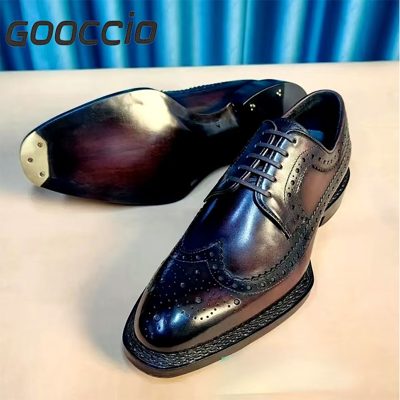 PV184 Prenium Calf-Skin Dress Shoes/Derby Shoes For Men GOOCCIO   