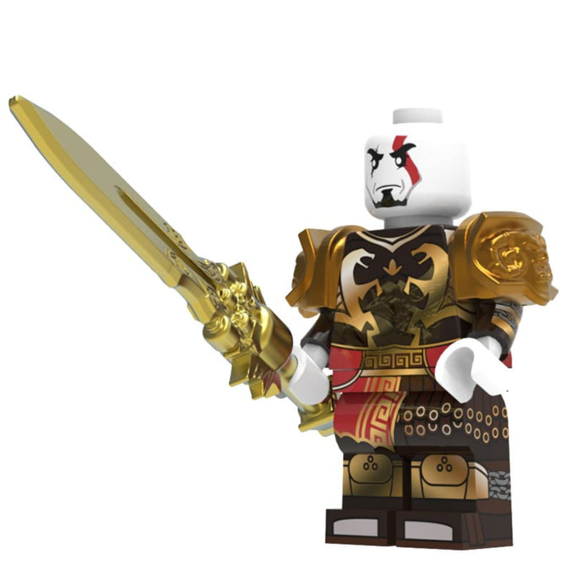 Kratos Movable Arm Custom God of War Video Game Minifigure Minifigure Bricks monstertoys