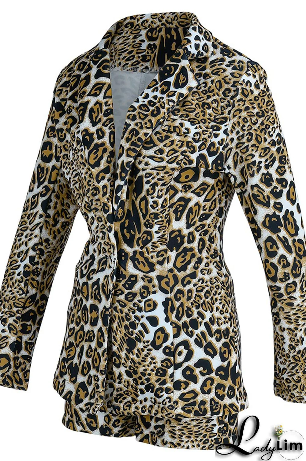 Red Fashion Casual Print Patchwork Turndown Collar Long Sleeve Two Pieces