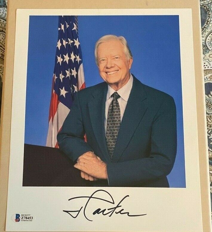 Jimmy Carter signed autographed 8x10 Photo Poster painting Beckett COA Authentic