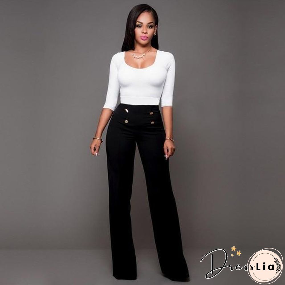 summer clothes for women pants high waist long pants female women clothes plus size trousers P15697