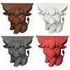 3D Printed Highland Cow Sponge Holder with Drainage Kitchen Sink Organizer Funny Sponge Stand for Kitchen Sink and Home Decor