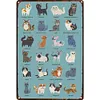 Chat - Panneaux en &eacute;tain m&eacute;tallique(30*40cm)