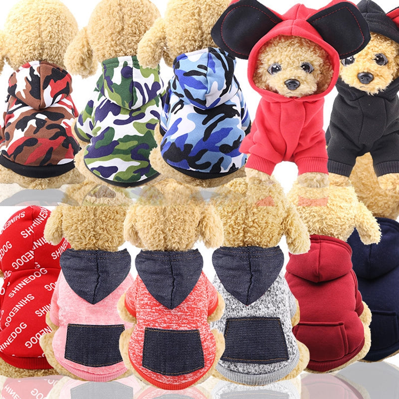 Clearance Autumn And Winter Fleece Sweater Pocket Two-legged Sports Style Pet Dog Cat Clothes Outdoor Manufacturers