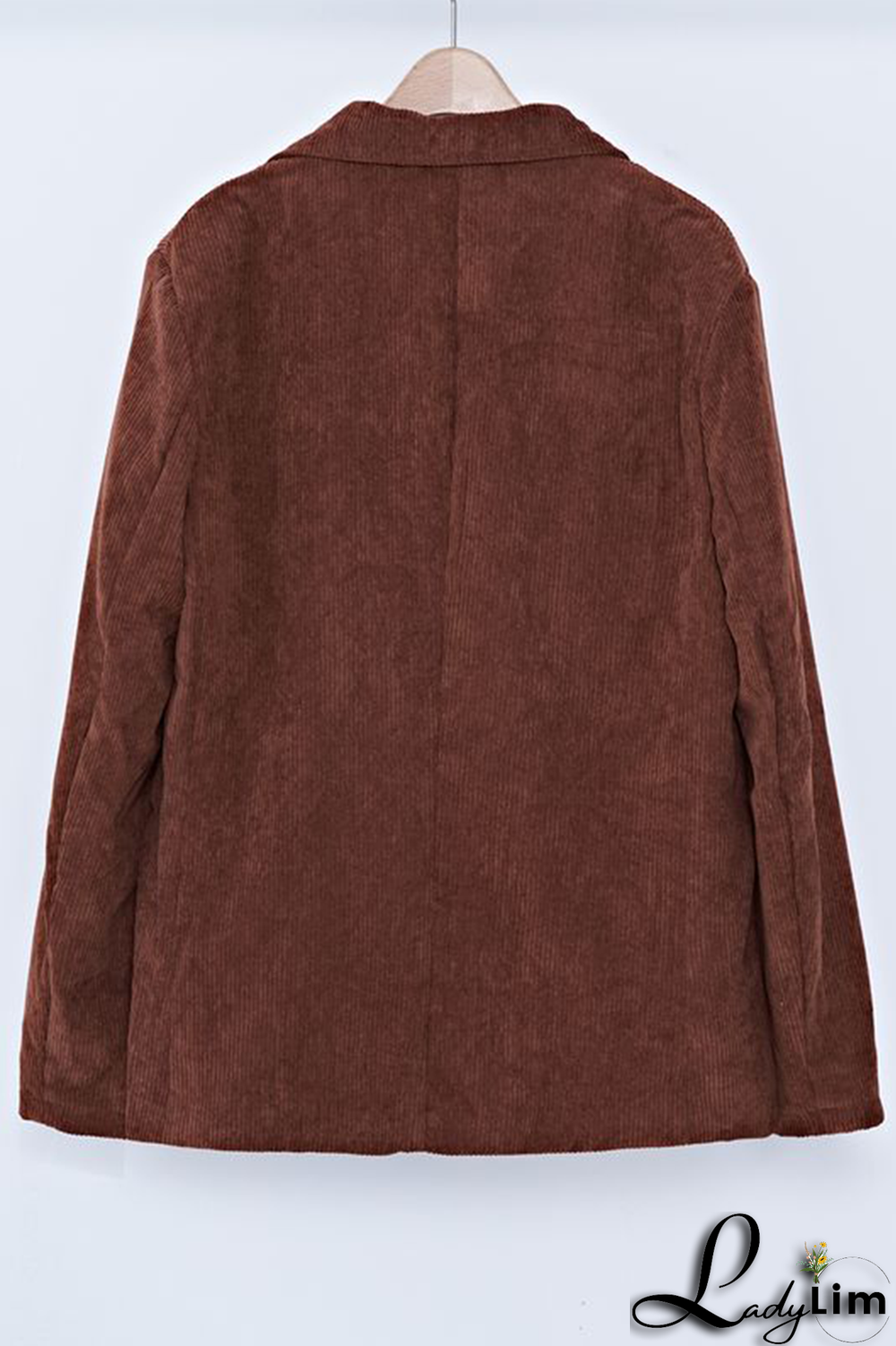 Black Casual Vintage Solid Pocket Buckle Turn-back Collar Outerwear