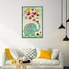 Love Elephant-14CT Stamped Cross Stitch 17*27cm/6.69*10.63in