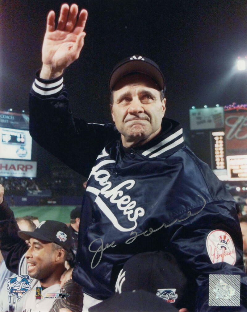 JOE TORRE SIGNED AUTOGRAPH 8x10 Photo Poster painting - NEW YORK YANKEES LEGENDARY MANAGER, HOF