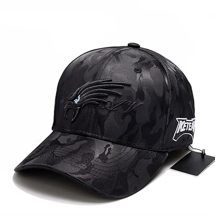 PANGKB Brand Bald Eagle Curved Cap Black camouflage cartoon adult outdoor casual trucker hat adjustable sun camo baseball cap