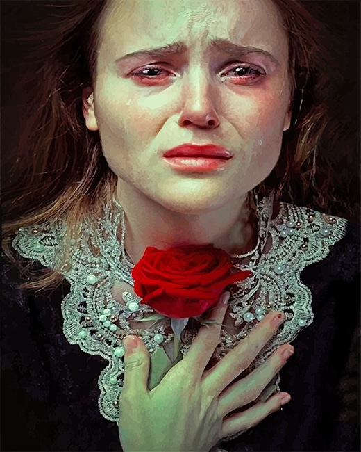 

Crying Girl Photography – Paint By Numbers - 40*50CM, 501 Original