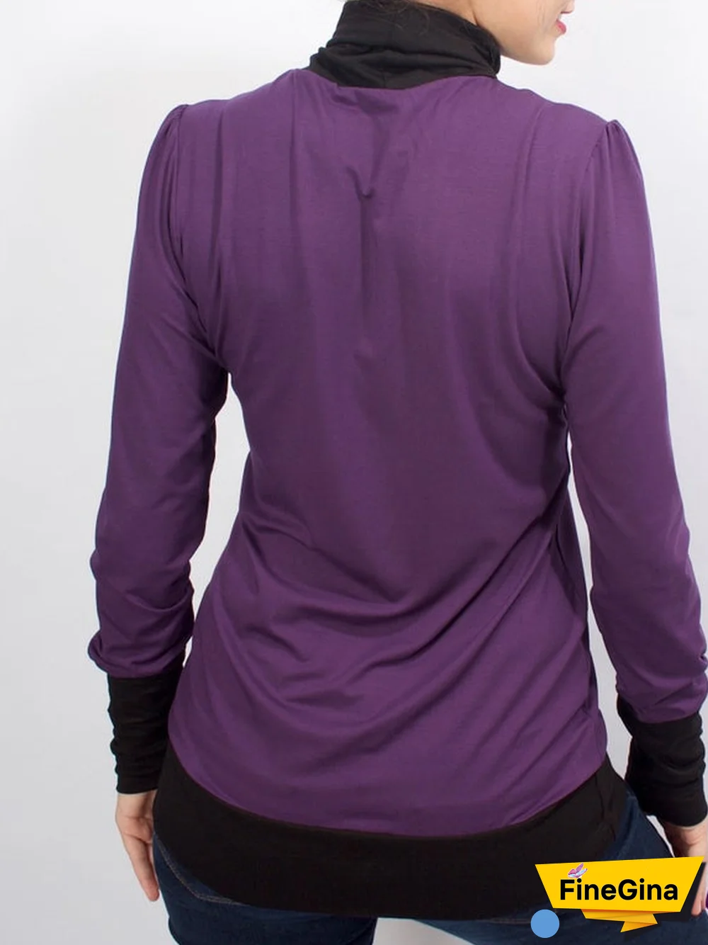 Color-Block Long Sleeve Sweatshirts