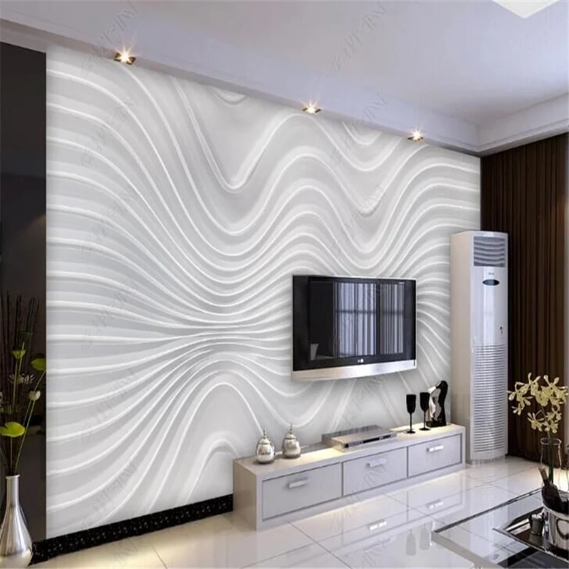 Nigikala Atmospheric Threedimensional Bedroom Mural Simple Design TV