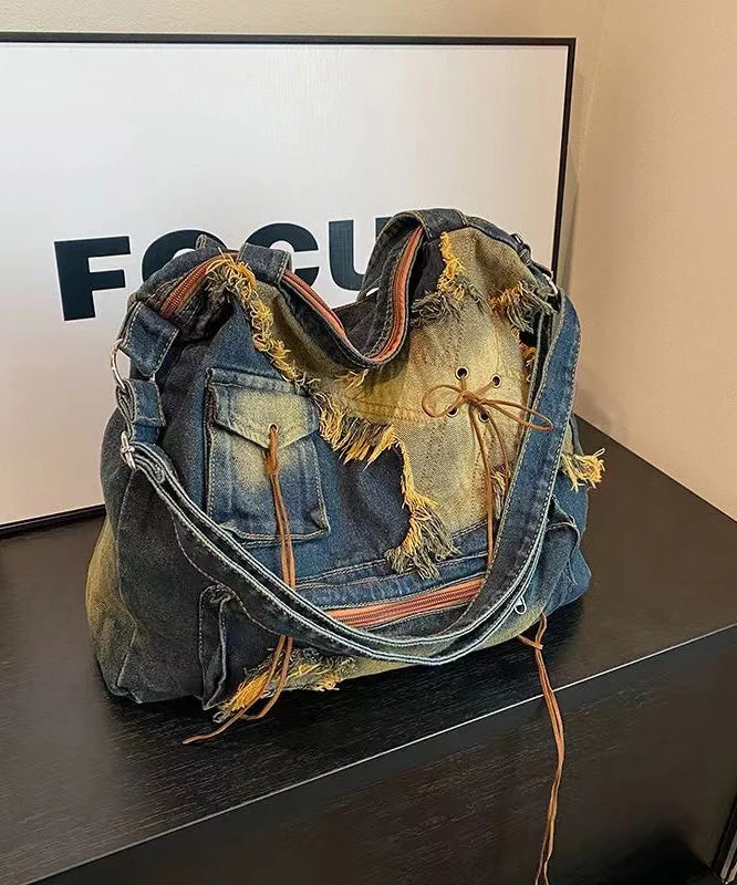 2024 New Casual Denim Large Capacity Shoulder Bag