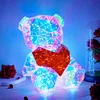 LED Love Bear Colorful Luminous Prism Christmas Indoor Decoration Night Light