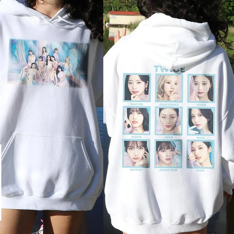 TWICE Album Hare Hare Poster Printed Hoodie