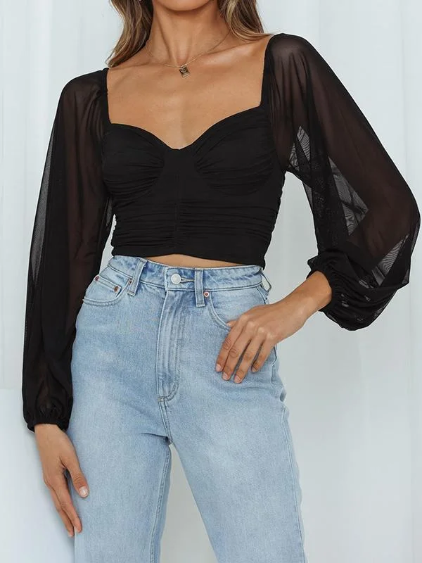 Black crop top