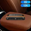 2Pcs Car Rear Seat Headrest Cooling Fan USB Powered Fan Car Interior Accessories