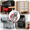 [US Local Warehouse] 5 Inch Caster Wheels Total Capacity 4000 Lbs Heavy Duty Casters with Brake Plate Casters for Trolleys Transport Materials Toolboxes