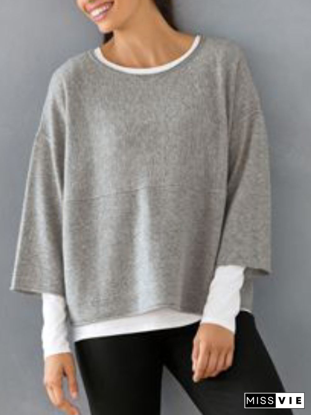 Plain Casual Thin Sweater