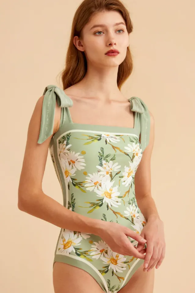 One Shoulder Tie SwimSuit