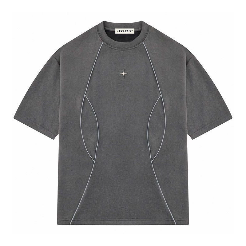 Rivet Star Oversized Mens T-Shirt