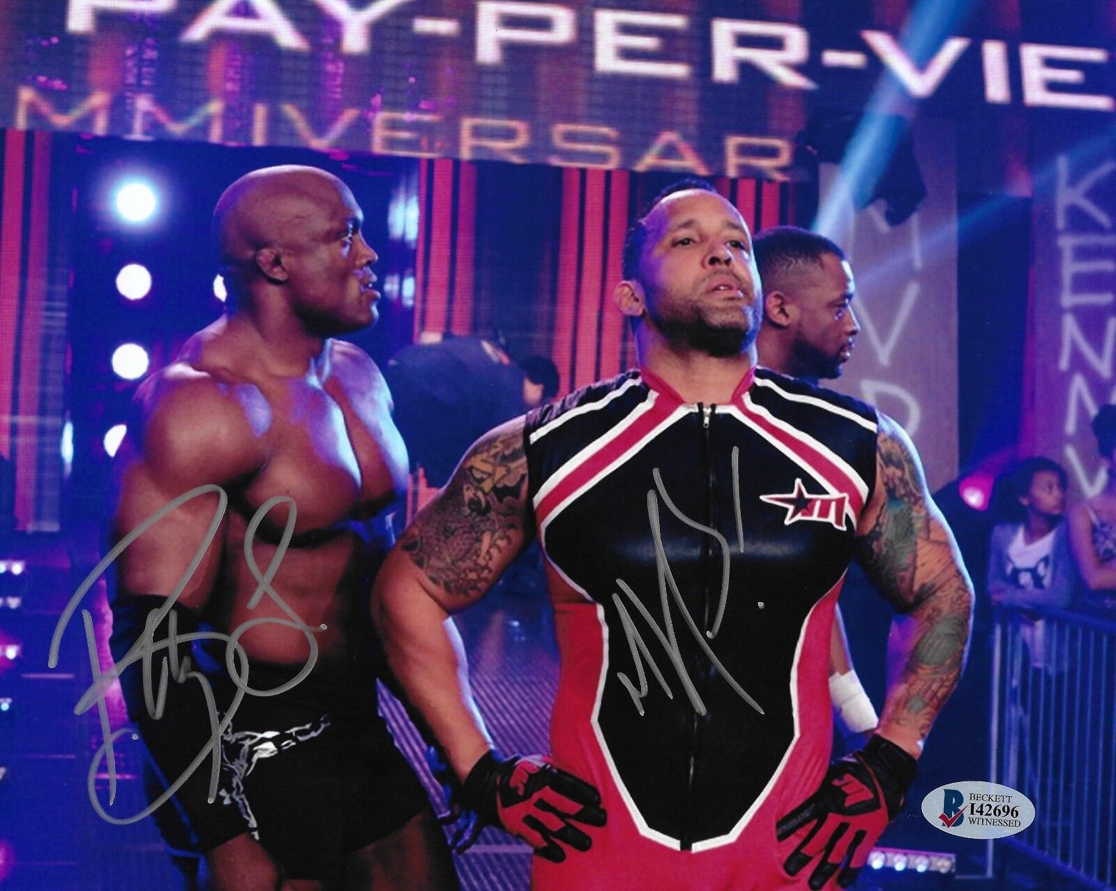 MVP & Bobby Lashley Signed 8x10 Photo Poster painting BAS Beckett COA TNA Impact Wrestling WWE