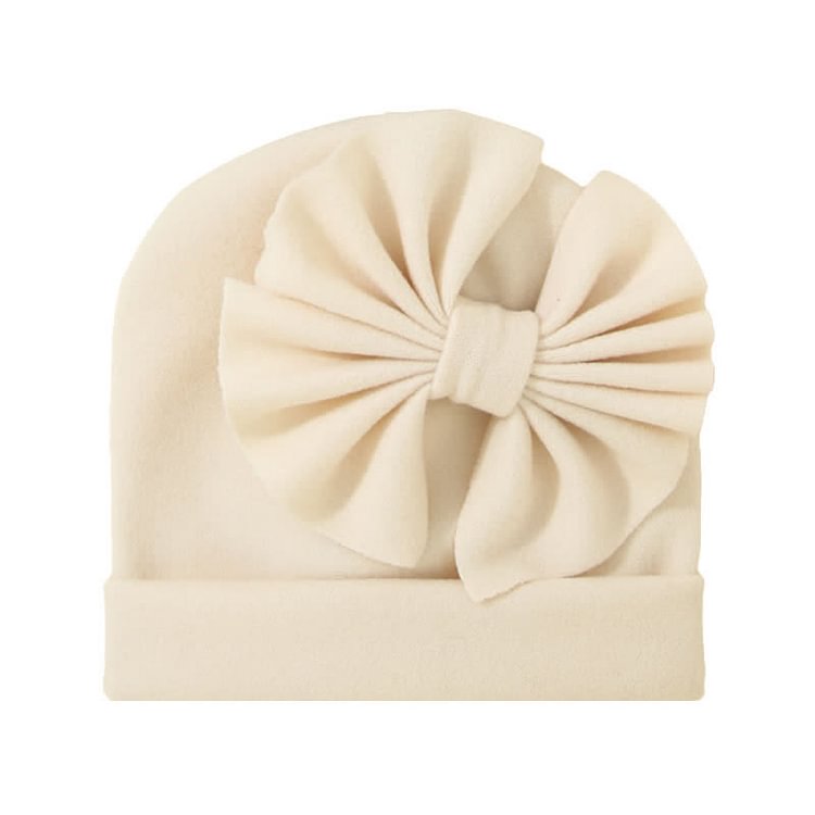 Baby Solid Color Bowknot Hat