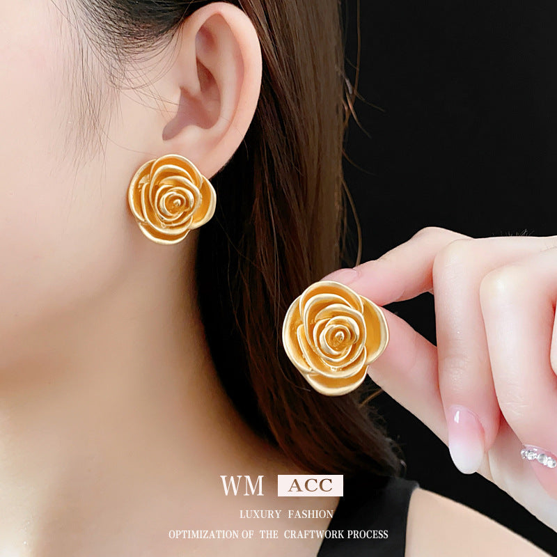 Medieval Flower Flower Alloy Electroplating Earrings
