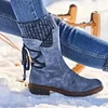 Women's Vintage Winter-Ready Lace-Up Ankle Boots With Stud Detailing by Inlyline