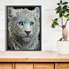 【Clearance Sale】White Tiger-Partial Special Shaped Diamond Painting 30*40CM