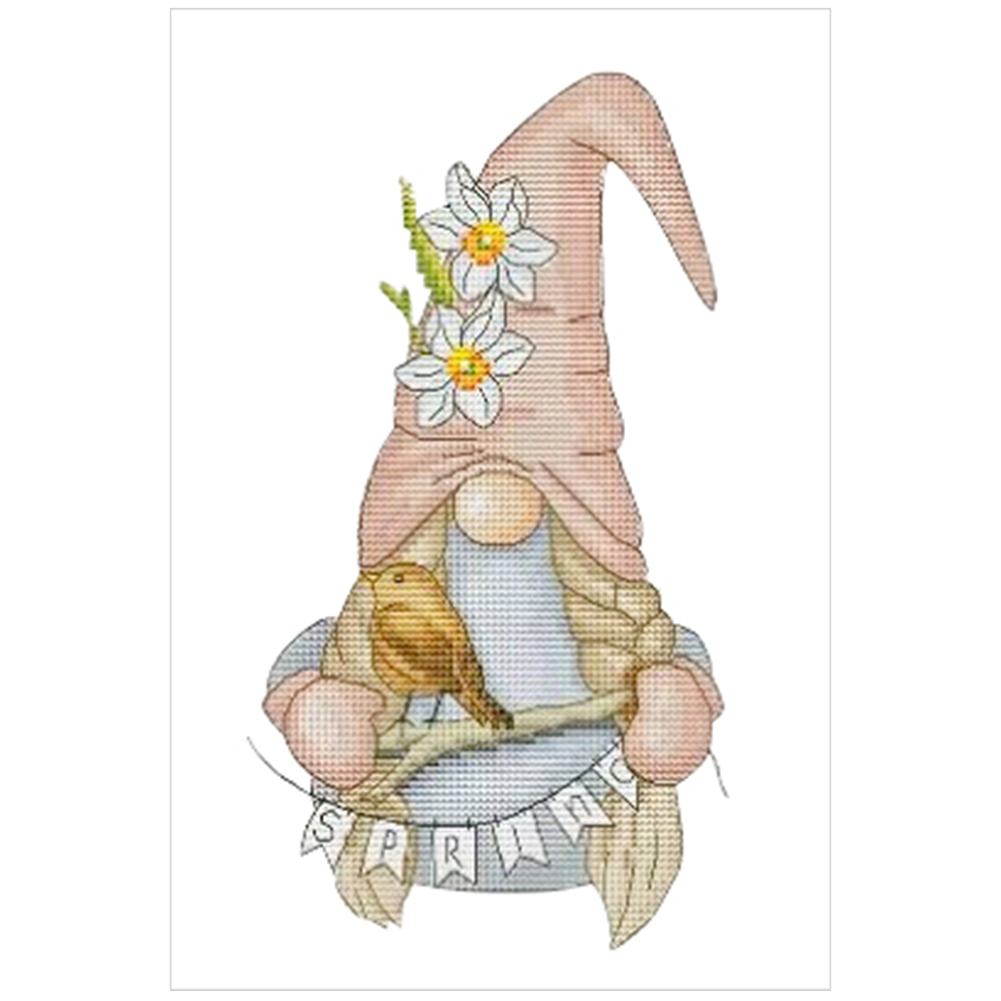

Gnome - 11CT Stamped Cross Stitch - 45*30CM, 501 Original