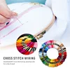 100pcs Cross Stitch Thread Colorful DIY Embroidery Sewing Floss Line Kit