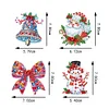 4Pcs DIY Christmas Diamond Painting Brooch Badge Pins