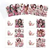 6Pcs Diamond Painting Pink Rose Lady Greeting Card Set with Envelopes for Birthdays Thanksgiving & Special Occasion