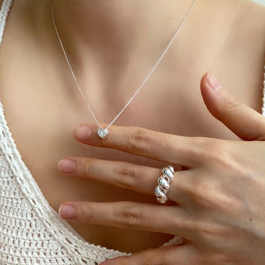 925 Sterling Silver Geometric Silver Necklaces