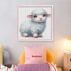 Cute Sheep-18CT Stamped Cross Stitch 20*20cm/7.87*7.87in