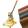 [US Local Warehouse] Circle Sampler Cutter for Film Paper Cloth 90x8MM Die Cutting Machine Manual Round Sample GSM Cut Machine for Fabric Rubber Leather Carpet Paper Foam