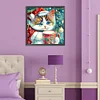Diamond Painting -DIY Round Drill Christmas Kitten