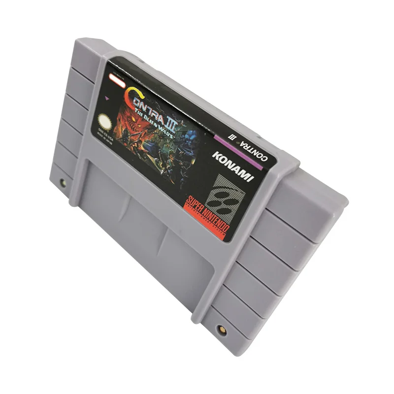 Contra III: The Alien Wars SNES For Super Nintendo Entertainment System - 16 Bit US Version Game Cartridge