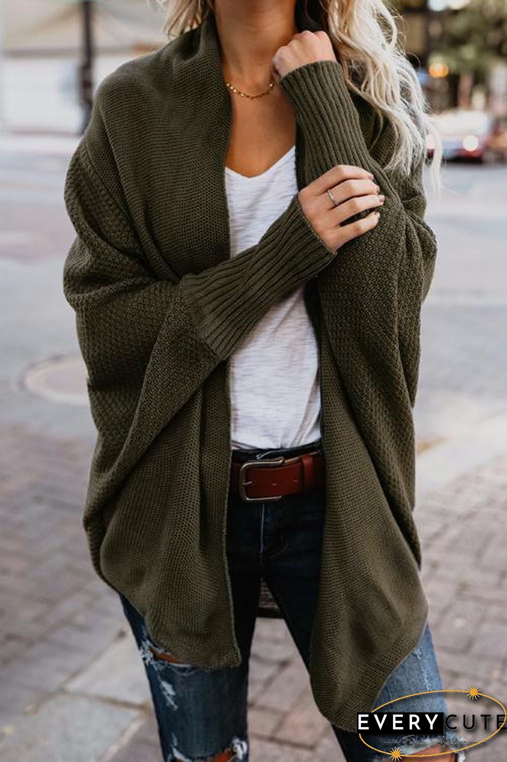 Batwing Sleeves Sweater Cardigans