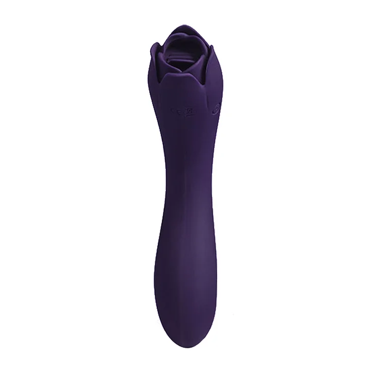 Wholesale Silica gel rose toy 10 modes (Purple)