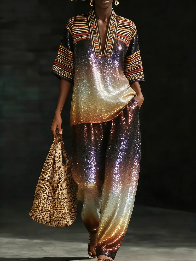 African Bohemian African Print Set