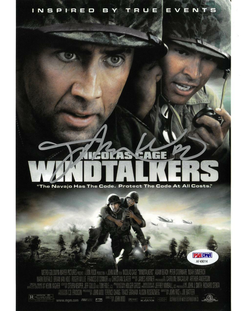 John Woo Signed Windtalkers Authentic Autographed 8x10 Photo Poster painting PSA/DNA #AF49014