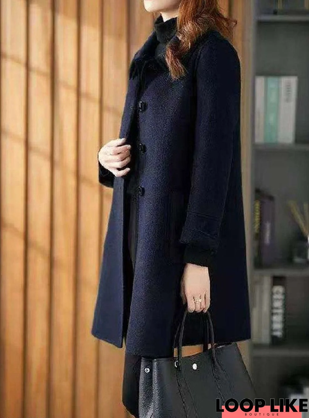 Fall/Winter Fashion Solid Color Woolen Coat