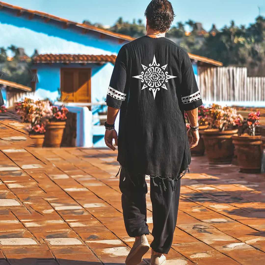 Sun God Linen Cardigan-inspireuse