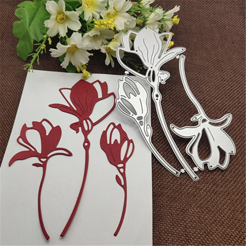 Flower decoration 3Pcs Metal Cutting Dies for DIY Scrapbooking Album Paper Cards Decorative Crafts Embossing Die Cuts