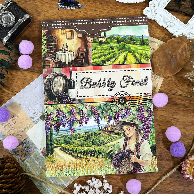 스티커북 - 빈티지 농장 캐릭터 테두리 라벨