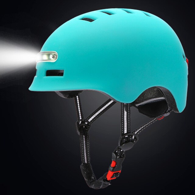 Bicycle Cycling Helmet Llluminated Warning Light Helmet Motorcycles Bike MTB Road Electric Scooter Balance Car Casco Safety Cap